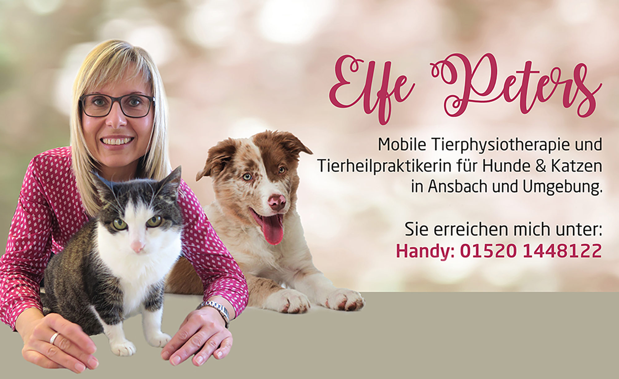 Mobile Tierphysiotherapie für Hunde und Katzen